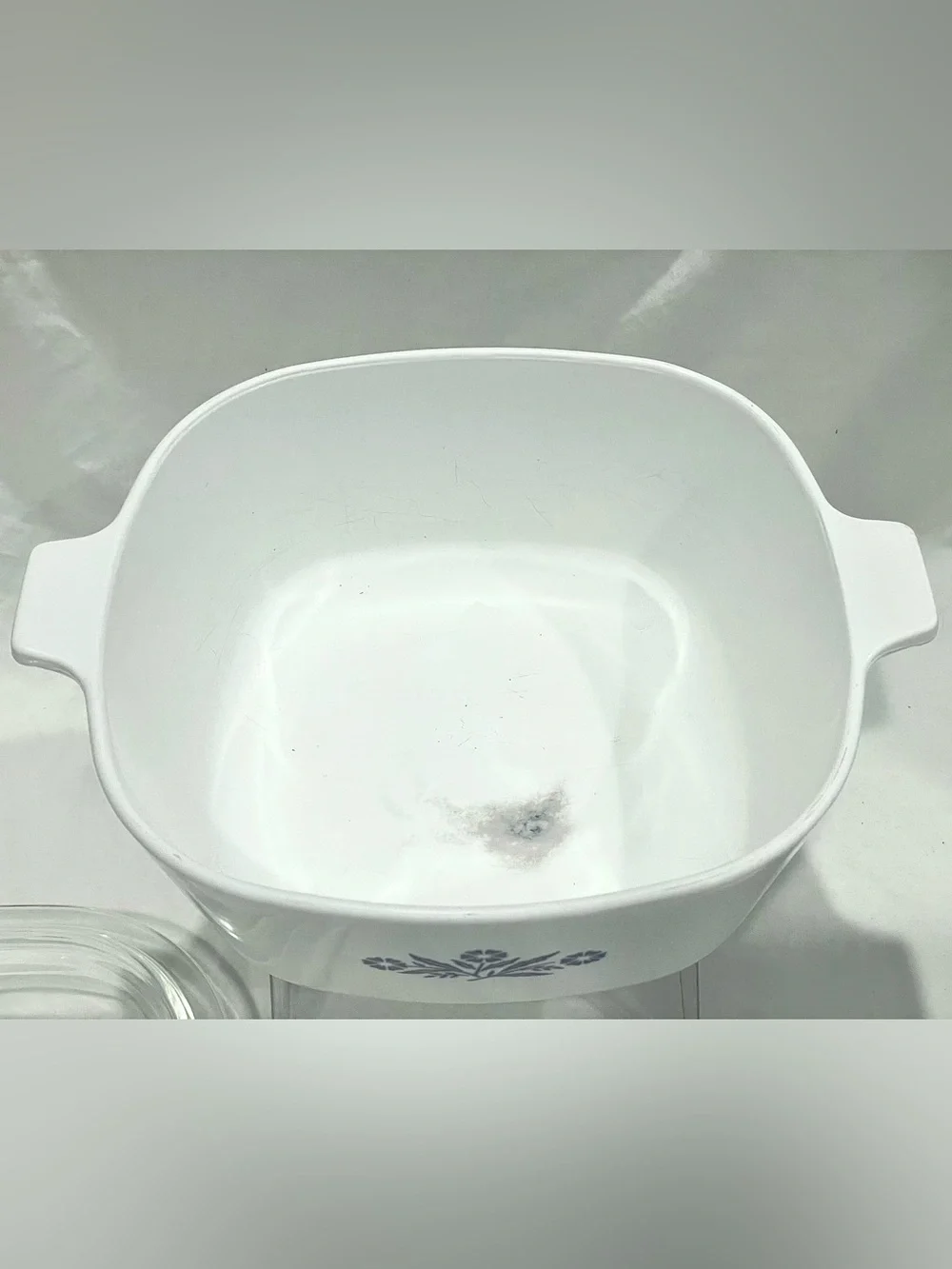 Vintage Corningware “Cornflower Blue” 10C Lidded Casserole Baking Dish | Burned